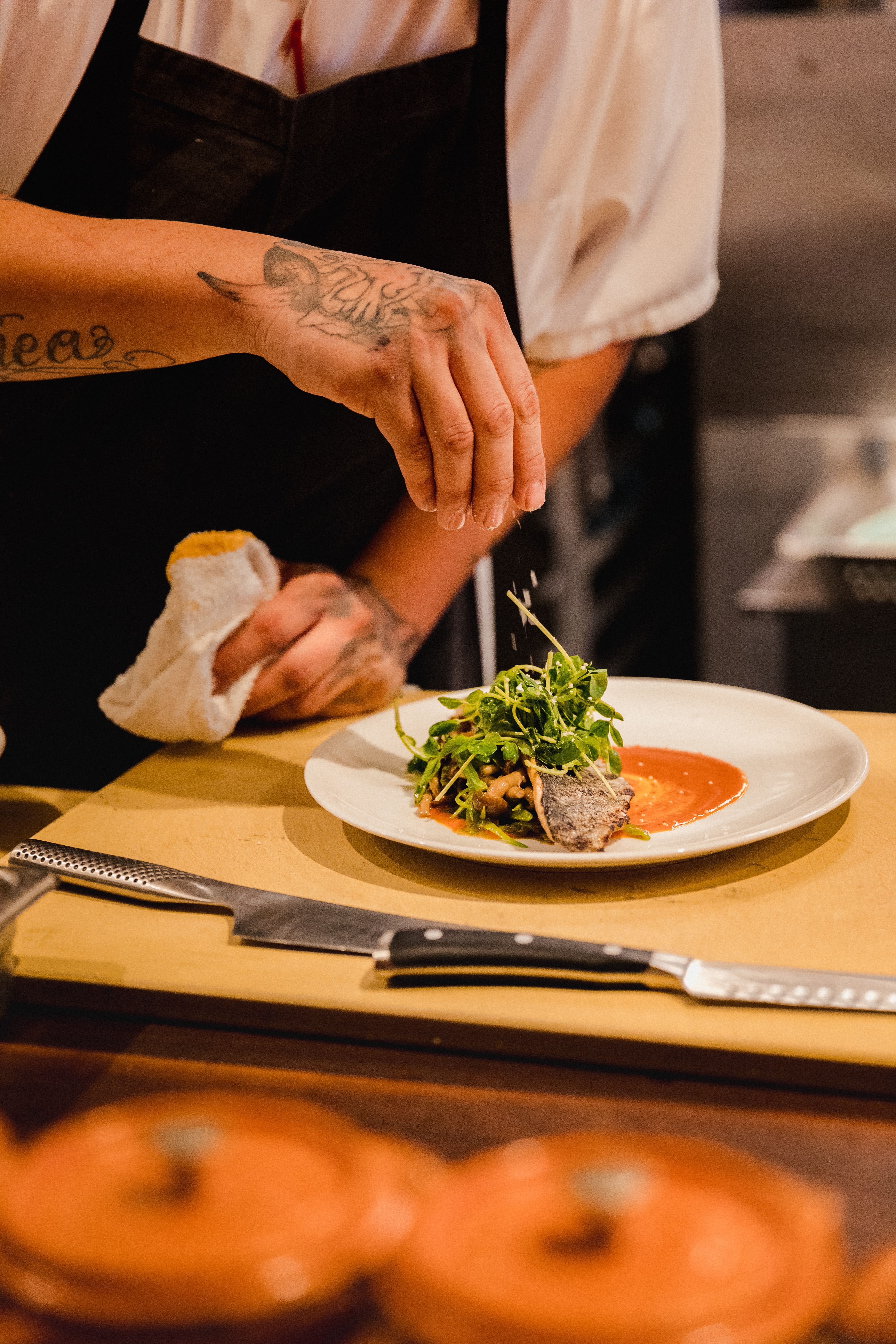chef preparing food